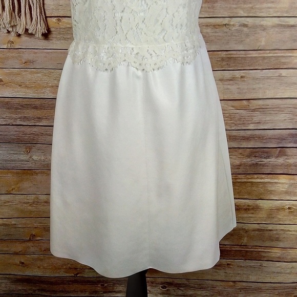 Revolve | Bailey 44 ‘Starry Sky’ White Lace Illusion Faux Leather Mini Dress - Picture 4 of 8